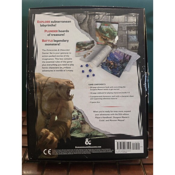 Dungeons and Dragons Starter Set 2014 Open Box Complete - Picture 3 of 3